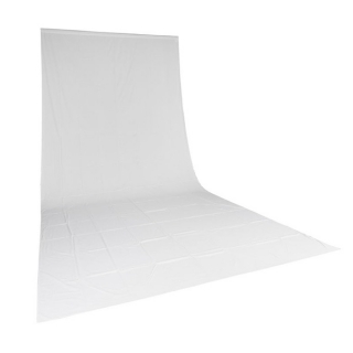 Quadralite textilní pozadí 2.85x6m bílé