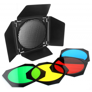 Godox BD-04 klapky s voštinou a barevnými filtry Godox BD-04 klapky s voštinou a barevnými filtry