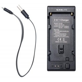 Nanlite CN-58 2v1 USB nabíječka pro Sony NP-F baterie