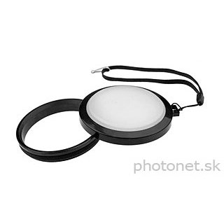 Bílá krytka pro vyvážení bílé 55mm